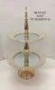 Picture of Two-Tier Cupcake Stand with Mirror Top and Crystals
