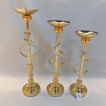 Picture of Gold Crystal Candle Stands